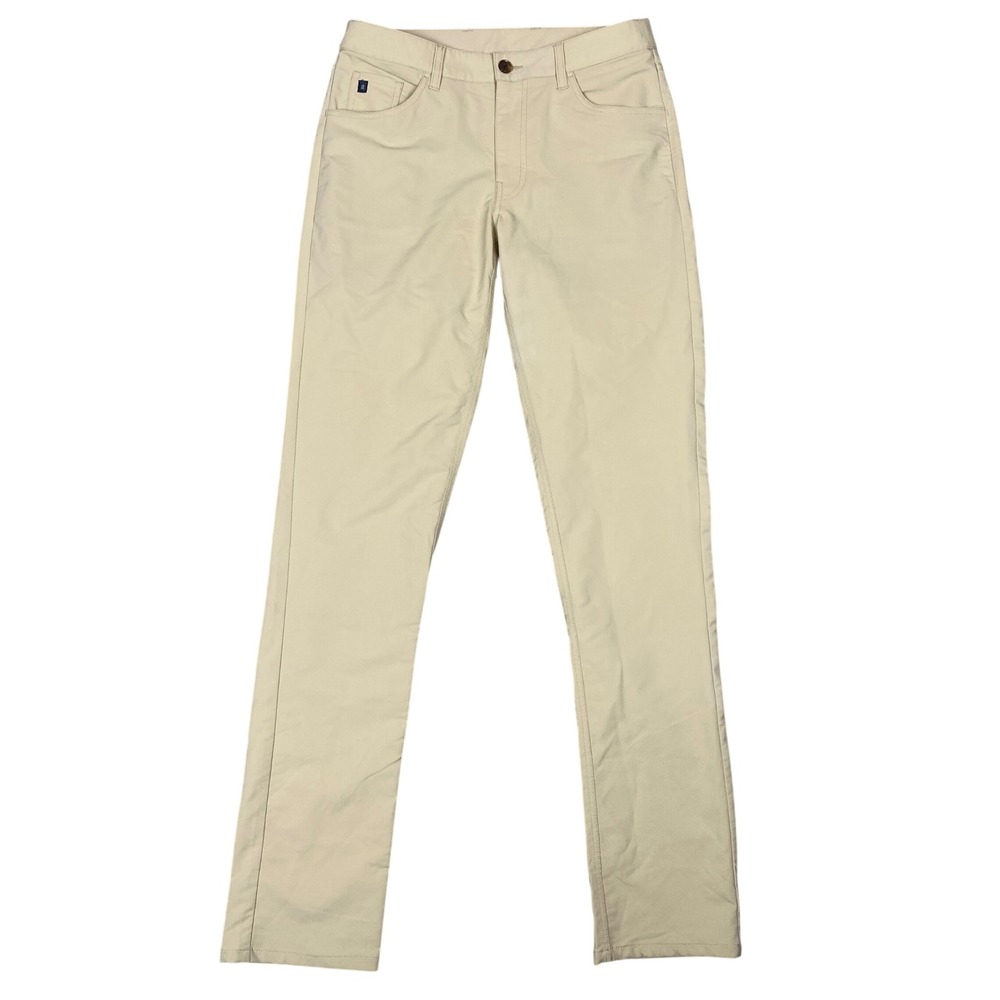 Turtleson Performance 5-Pocket Stretch Golf Pants Mens 30 Khaki Beige